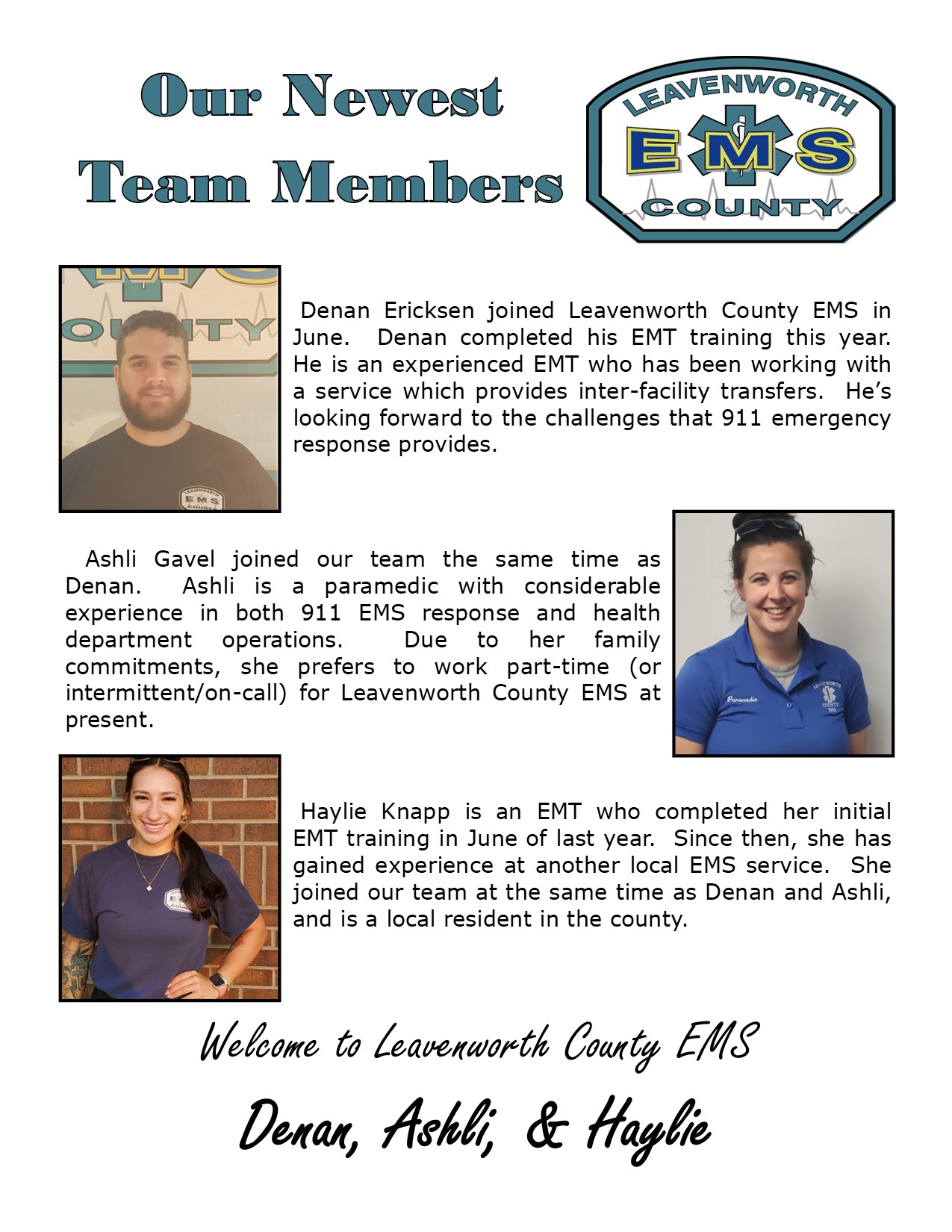 07-2024 - Our Newest Team Members